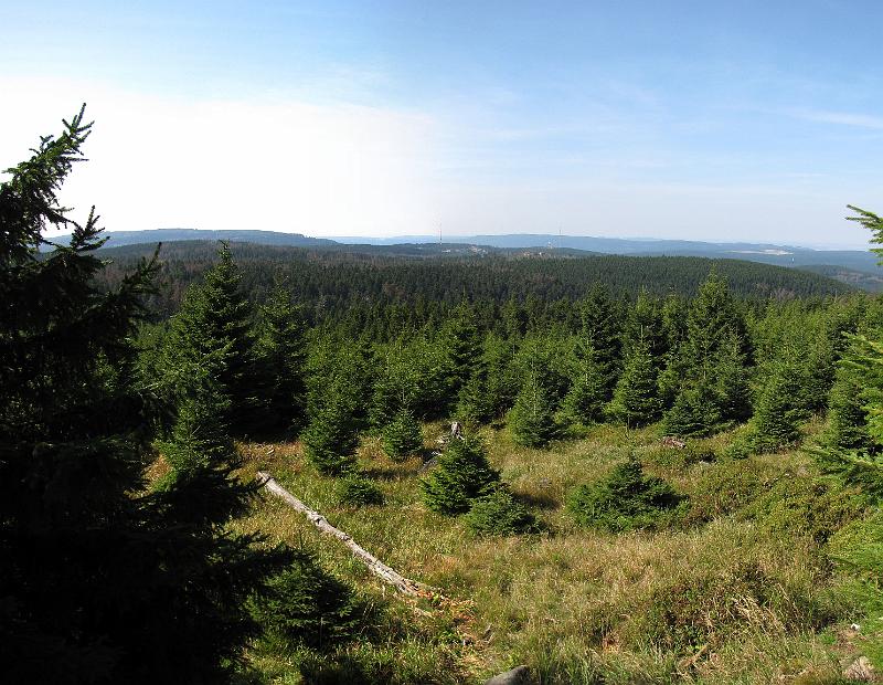 brocken_uitzicht over harz.jpg - Uitzicht over de westelijke kant van de Harz vanaf de Brocken.